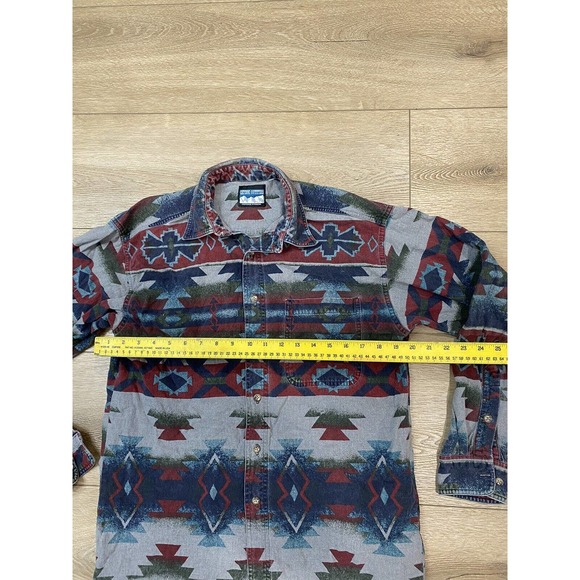 Cheyenne Outfitters Native American Western Shirt Jacket in Large L Made in USA - Picture 5 of 5